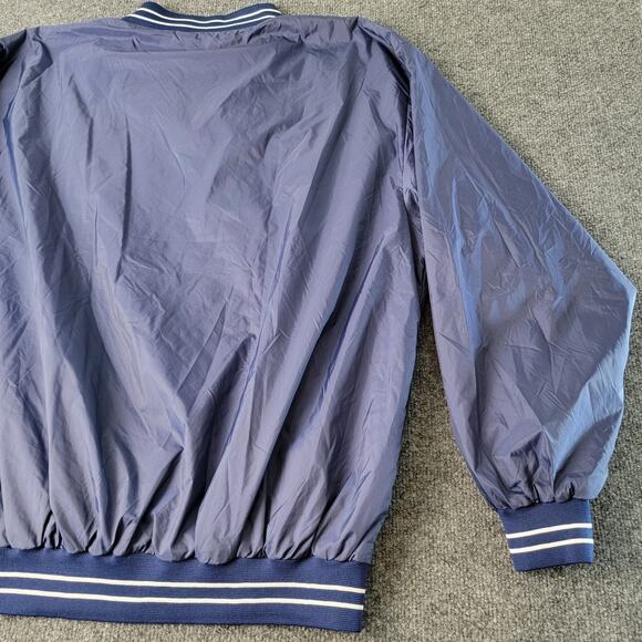 Southern Athletic Pullover Jacket Mens Medium Blue V Neck Windbreaker Nylon - Picture 7 of 8